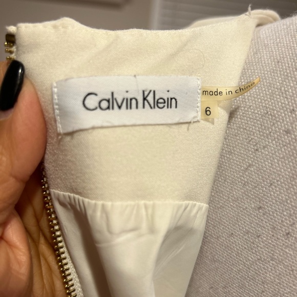 Calvin Klein Cream Sleeveless Dress - Picture 4 of 4
